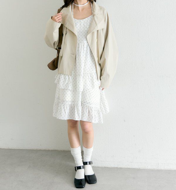  「ドットティアードミニワンピース」|ワンピース|