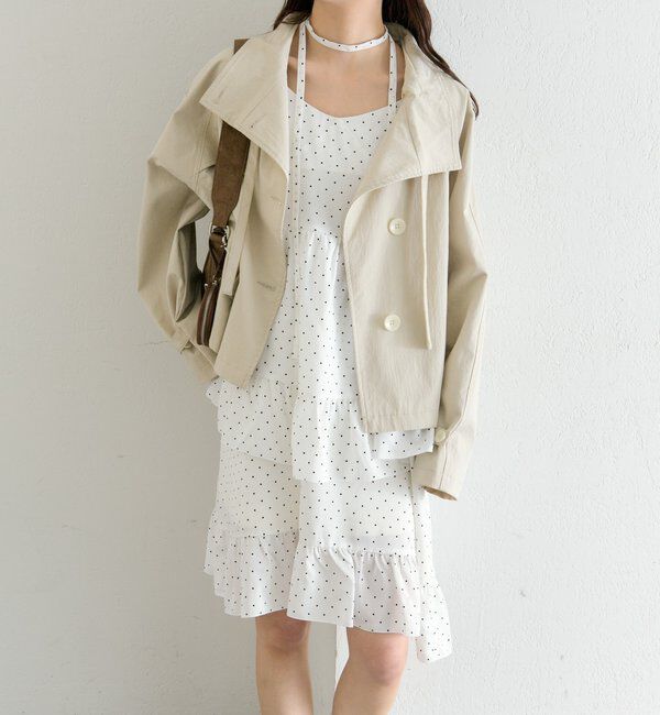  「ドットティアードミニワンピース」|ワンピース|