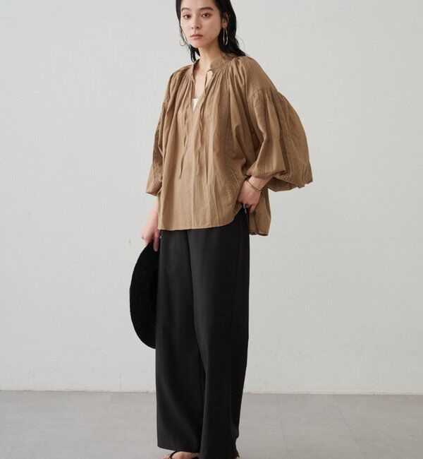  「【INDIA】スキッパーレースブラウス」|シャツ・ブラウス|