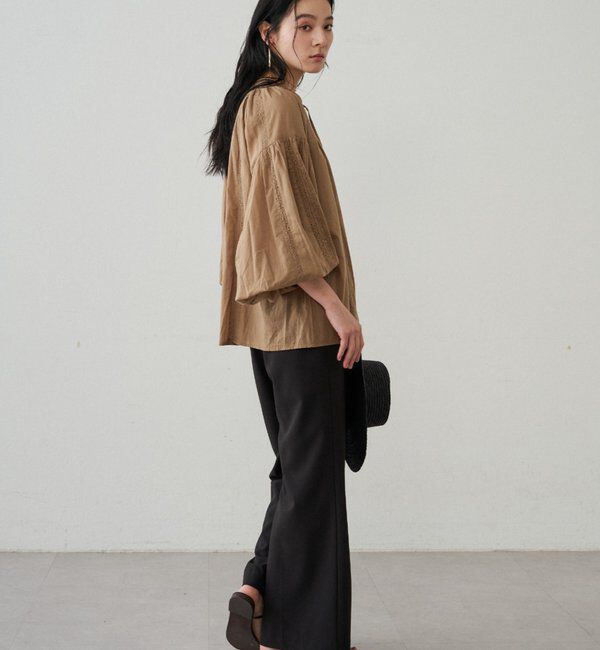  「【INDIA】スキッパーレースブラウス」|シャツ・ブラウス|