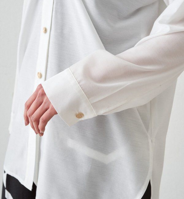  「バイヤスロングブラウス」|シャツ・ブラウス|