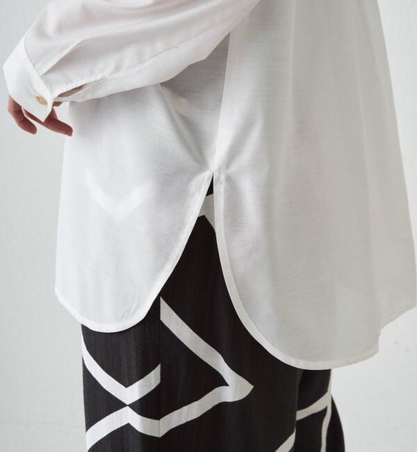  「バイヤスロングブラウス」|シャツ・ブラウス|