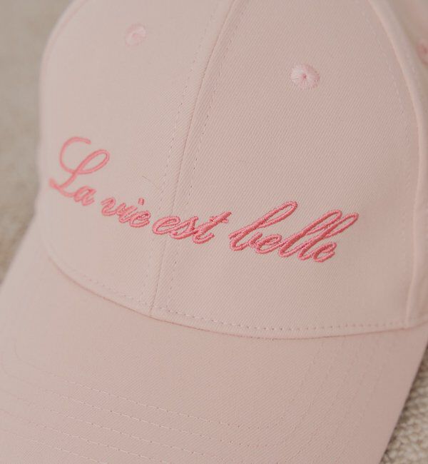  「バックリボン刺繍キャップ」|ハット|