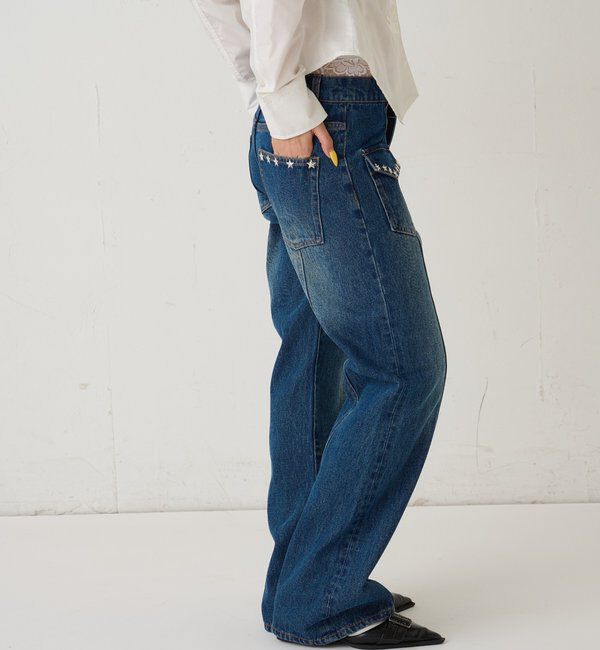  「スタースタッズフレアデニム」|デニム|