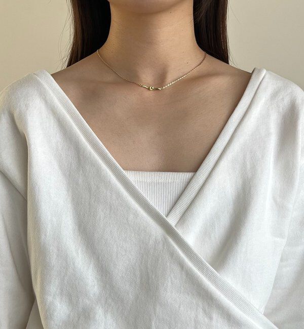  「【前後2WAY】カシュクール袖レーススウェット」|Tシャツ・カットソー|