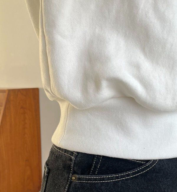  「【前後2WAY】カシュクール袖レーススウェット」|Tシャツ・カットソー|