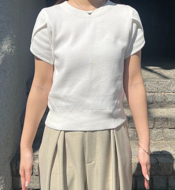  「チューリップスリーブニット」|ニット・セーター|