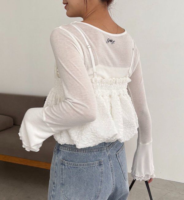  「【LE'MAGE&times;gemeilコラボ】ティアードスリーブロンT」|Tシャツ・カットソー|