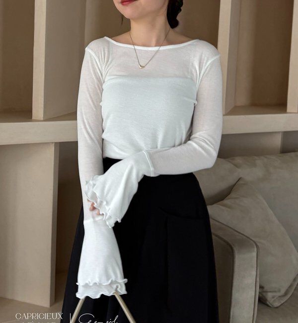  「【LE'MAGE&times;gemeilコラボ】ティアードスリーブロンT」|Tシャツ・カットソー|