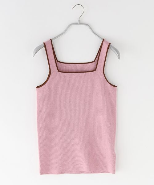 LOWRYS FARM「ソウバリスクエアタンクトップ」|ニット・セーター|PNK2