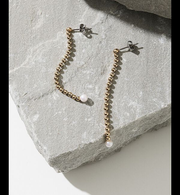 collex「【dignif】【金属アレルギー対応】パールスイングピアス」|ピアス|ゴールド