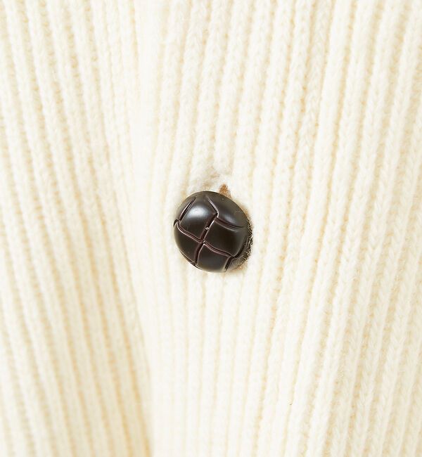 ABAHOUSE「【メランジ】畦編みショールカラーカーディガン」|カーディガン|