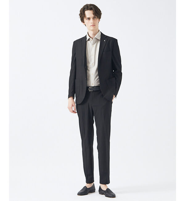 ABAHOUSE「【セットアップ対応】トリコットメッシュ イージースラックス/ ストレッチ 軽量」|スラックス|