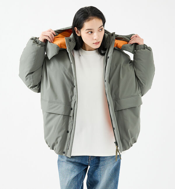 ABAHOUSE「【FORTUNA/フォルトゥナ】ダウンパーカー/MA-1配色/高機能/エコダウン」|ダウン|