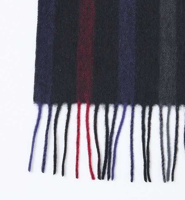 ABAHOUSE「チェック＆ストライプ　ウールマフラー」|マフラー|