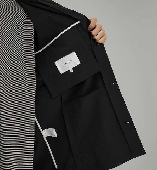 ABAHOUSE「【CORDURA】TUCK＆DARTS コーデュラナイロン シャツブルゾン /」|ブルゾン・スタジャン|