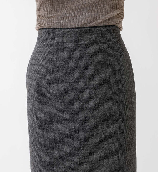 Rouge vif「【セットアップ対応】ニードルパンチ千鳥柄タイトスリットスカート」|スカート|