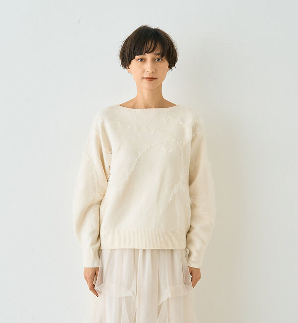 Rouge vif「【一部店舗限定】フェザーラインニットプルオーバー」|ニット・セーター|