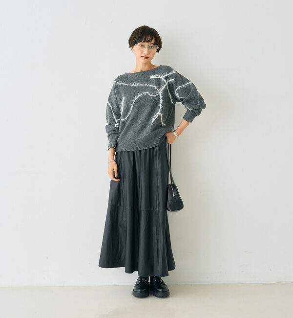 Rouge vif「【一部店舗限定】フェザーラインニットプルオーバー」|ニット・セーター|