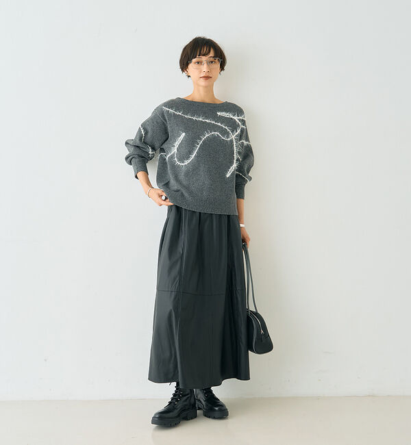 Rouge vif「【一部店舗限定】フェザーラインニットプルオーバー」|ニット・セーター|