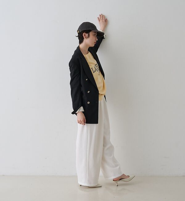 Rouge vif「メンズライクダブルジャケット」|テーラードジャケット|