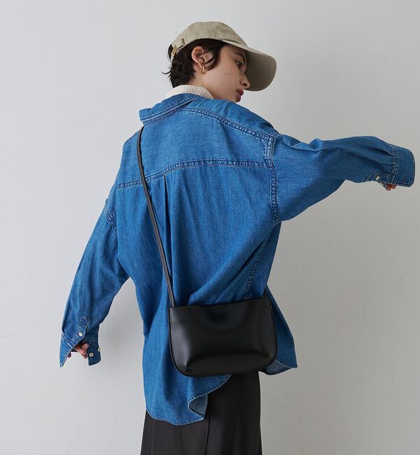 Rouge vif「【2026SS新作】【ロングセラー】NEW オーバーサイズデニムシャツ」|シャツ・ブラウス|