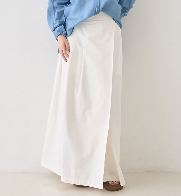 Rouge vif「タックグルカベルトマキシスカート」|スカート|ホワイト