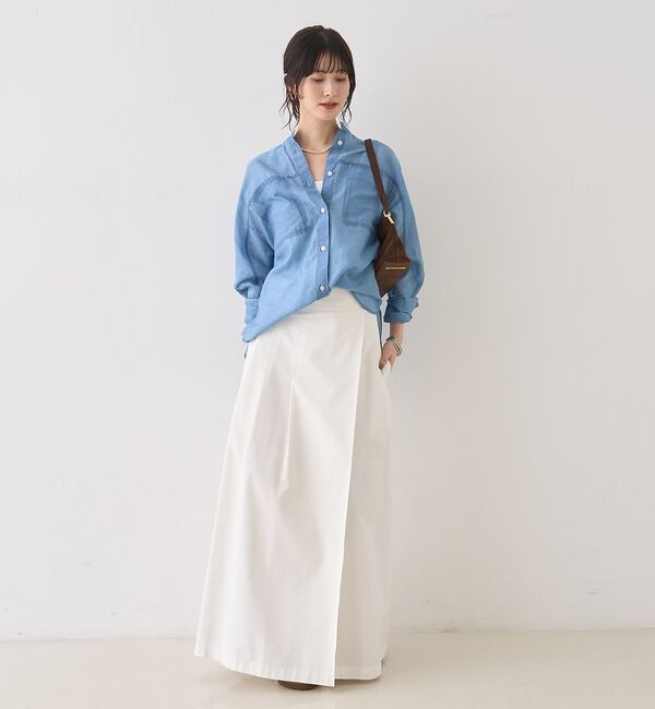 Rouge vif「タックグルカベルトマキシスカート」|スカート|