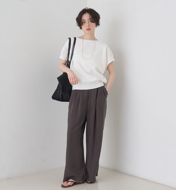 Rouge vif「スレッド編裏毛風ニットプルオーバー」|ニット・セーター|