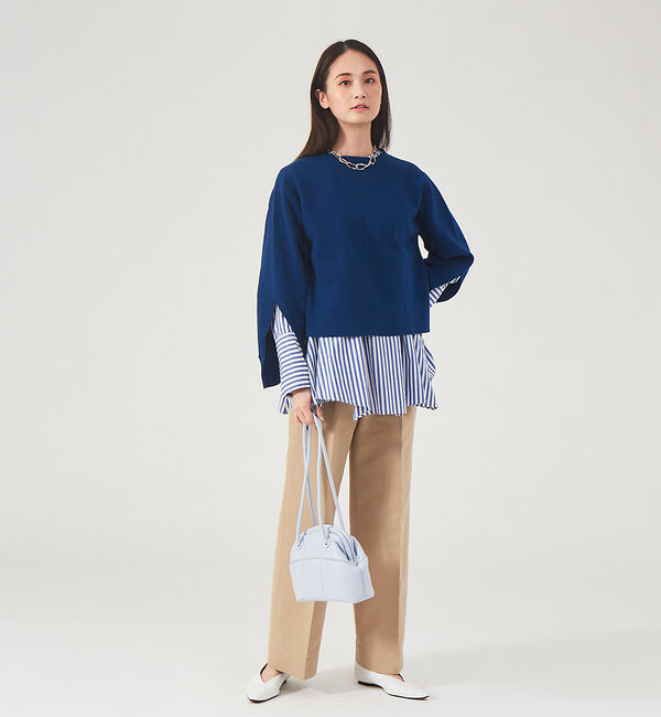 qualite「コットン2重織ストレートパンツ」|その他|