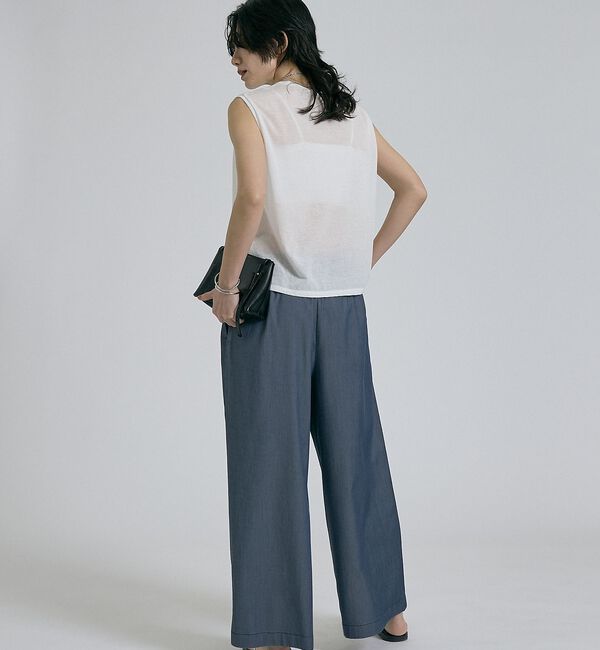 qualite「【接触冷感＆セットアップ対応】ライトデニムパンツ」|その他|