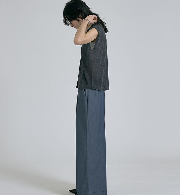 qualite「【接触冷感＆セットアップ対応】ライトデニムパンツ」|その他|