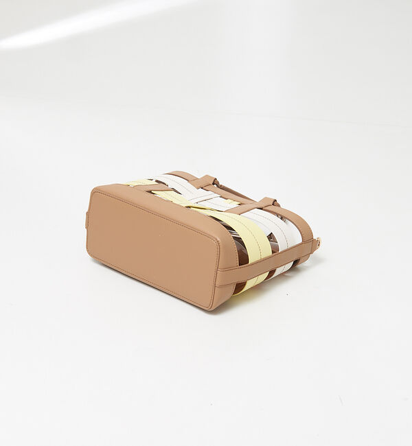 LOWELL things「【STORY 23'6月号 P172掲載】Colatti/配色クリア2WAYトー」|ハンドバッグ|