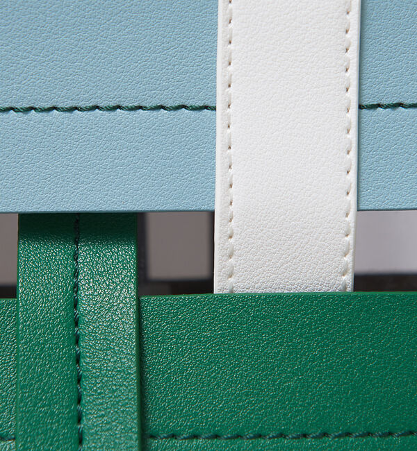 LOWELL things「【STORY 23'6月号 P172掲載】Colatti/配色クリア2WAYトー」|ハンドバッグ|