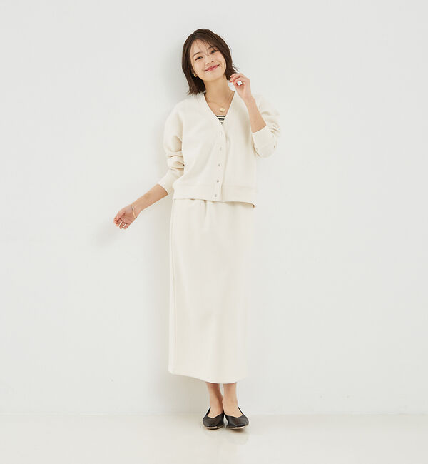 abahouse mavie「【セットアップ対応】シルキーダンボールカーディガン」|カーディガン|