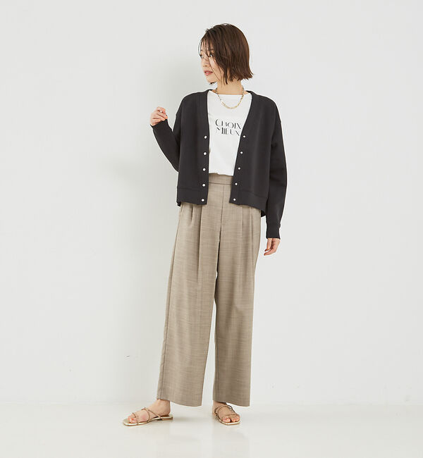 abahouse mavie「【セットアップ対応】シルキーダンボールカーディガン」|カーディガン|