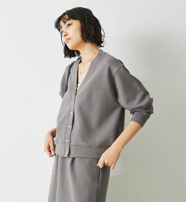 abahouse mavie「【セットアップ対応】シルキーダンボールカーディガン」|カーディガン|