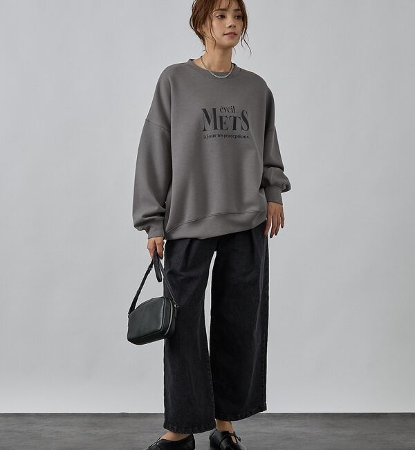 abahouse mavie「シルキーダンボールロゴプルオーバー」|スウェット・ジャージ|