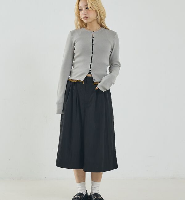 NOMINE「バイカラーコンパクトカーディガン」|カーディガン|