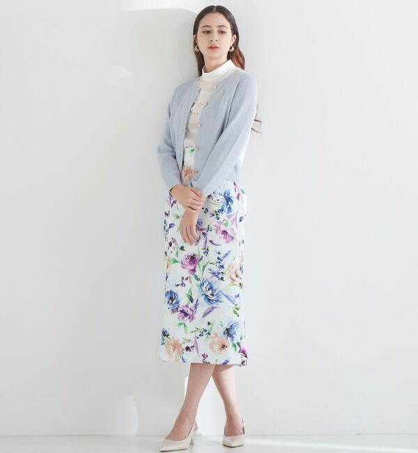 TIARA「花と羽タイトスカート」|スカート|