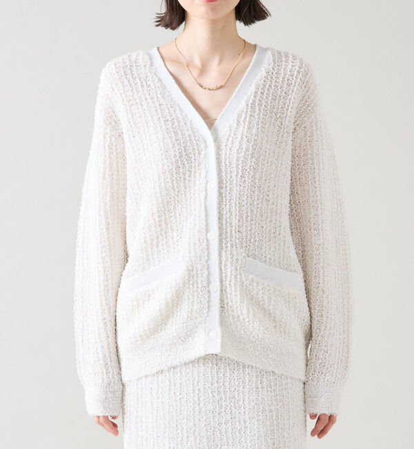 TIARA「ツイードライクカーディガン」|カーディガン|