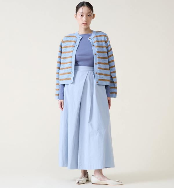 TIARA「ジオモチーフニットジャケット」|カーディガン|