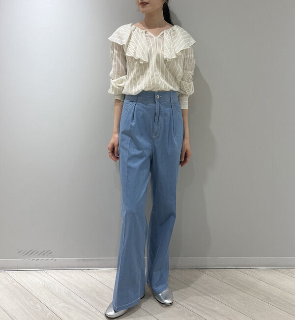 TIARA「フリルギャザーブラウス」|シャツ・ブラウス|