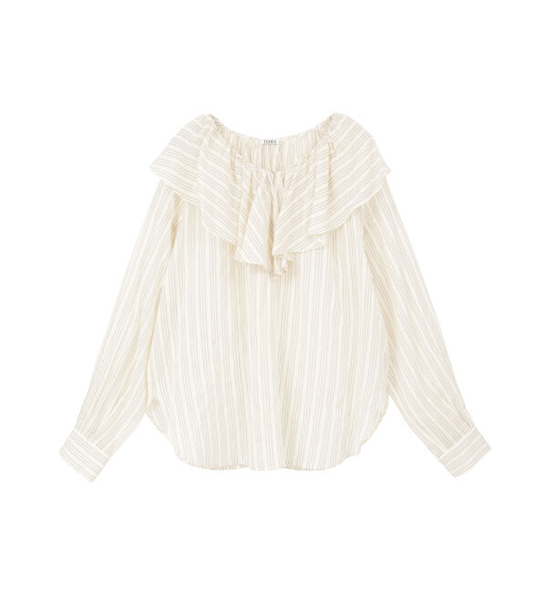 TIARA「フリルギャザーブラウス」|シャツ・ブラウス|