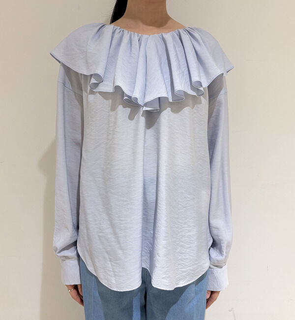 TIARA「フリルギャザーブラウス」|シャツ・ブラウス|