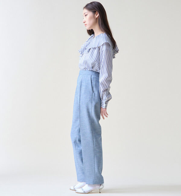 TIARA「フリルギャザーブラウス」|シャツ・ブラウス|