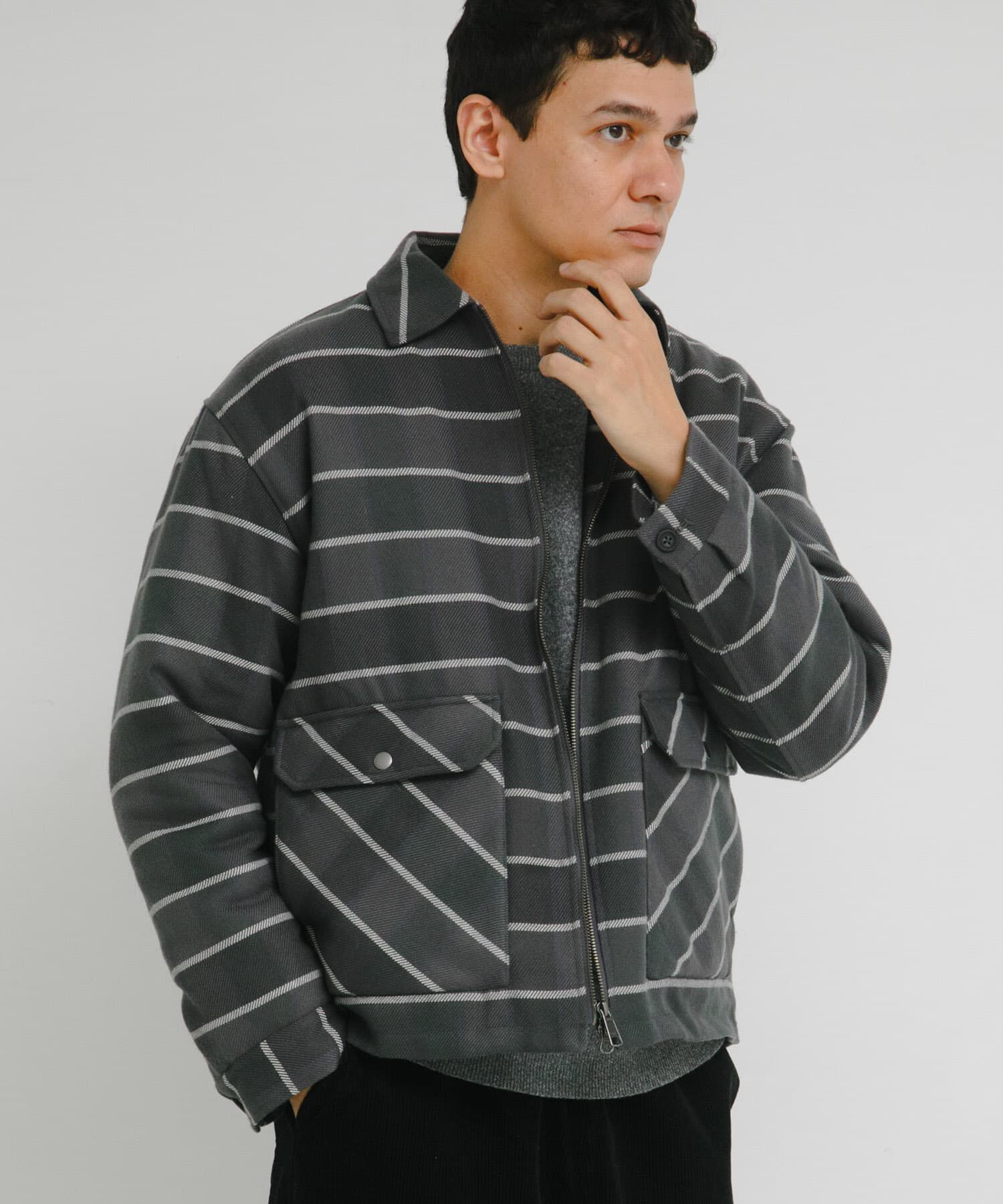 Sonny Label 「パデッドショートジップブルゾン」|ブルゾン・スタジャン|