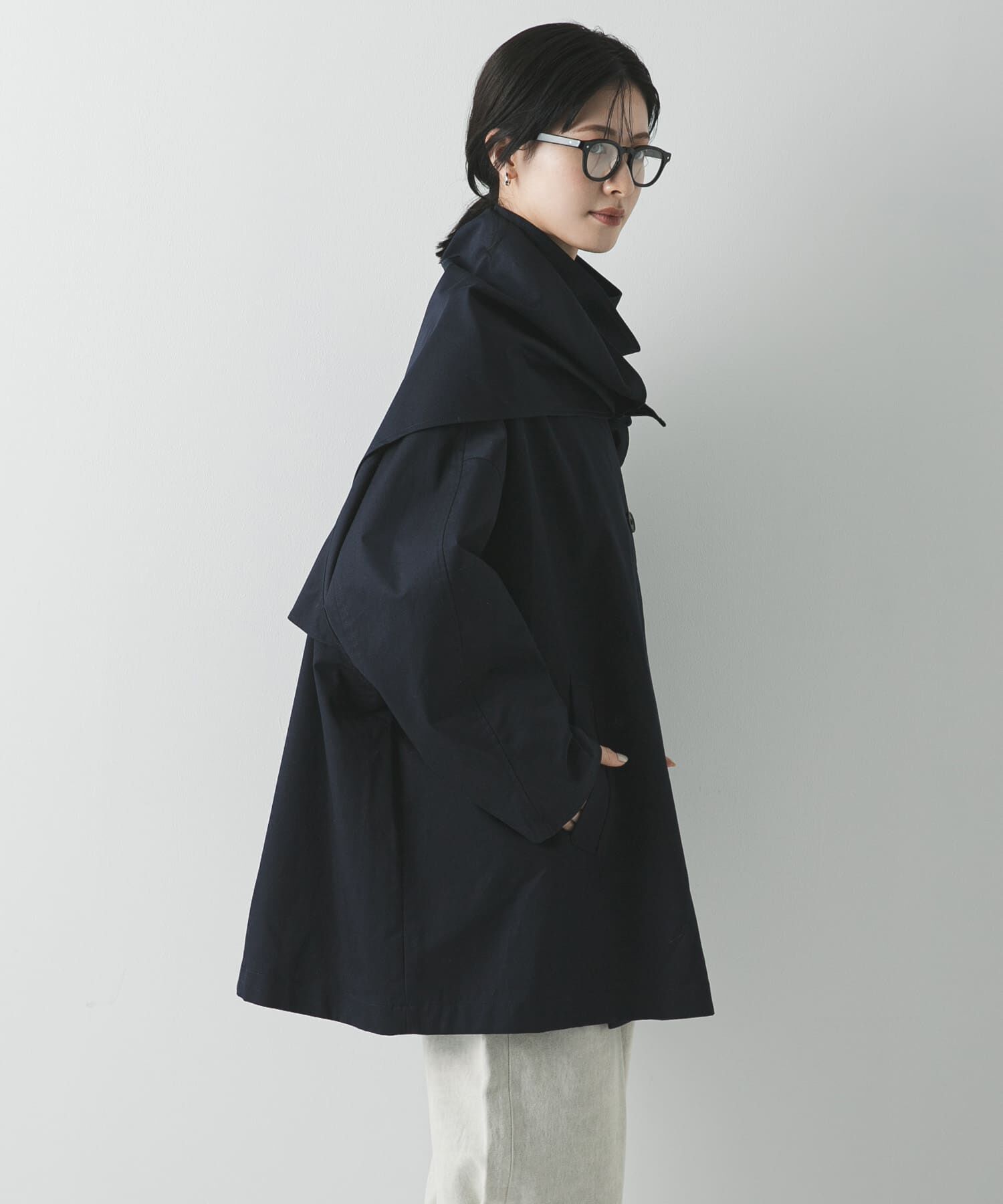 URBAN RESEARCH「スタンドカラーミドル丈トレンチコート」|トレンチコート|