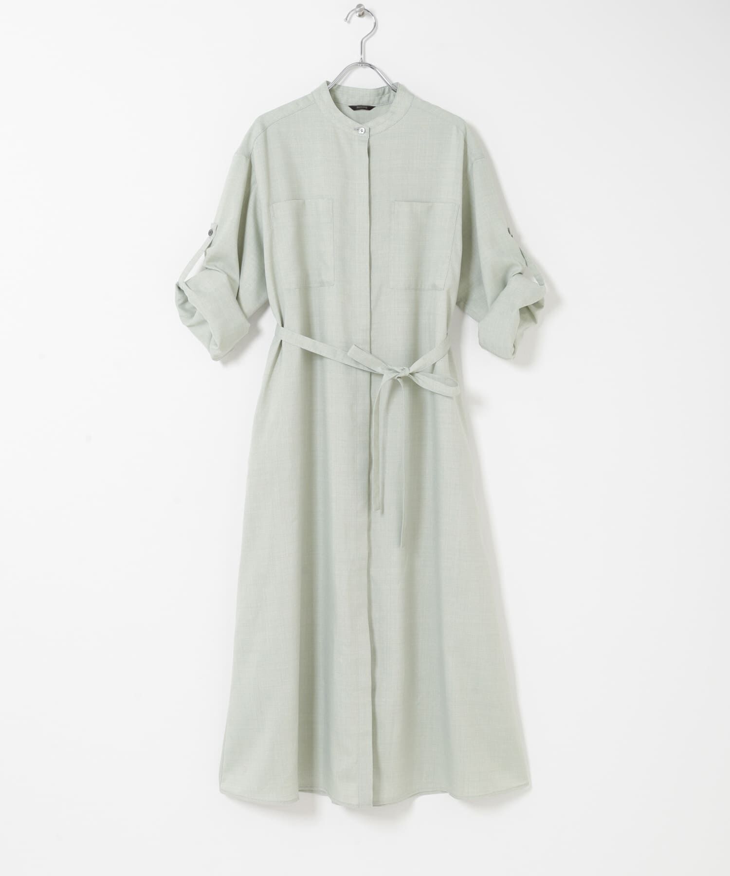 URBAN RESEARCH ROSSO「ウォッシャブルリネンライクシャツワンピース」|ワンピース|