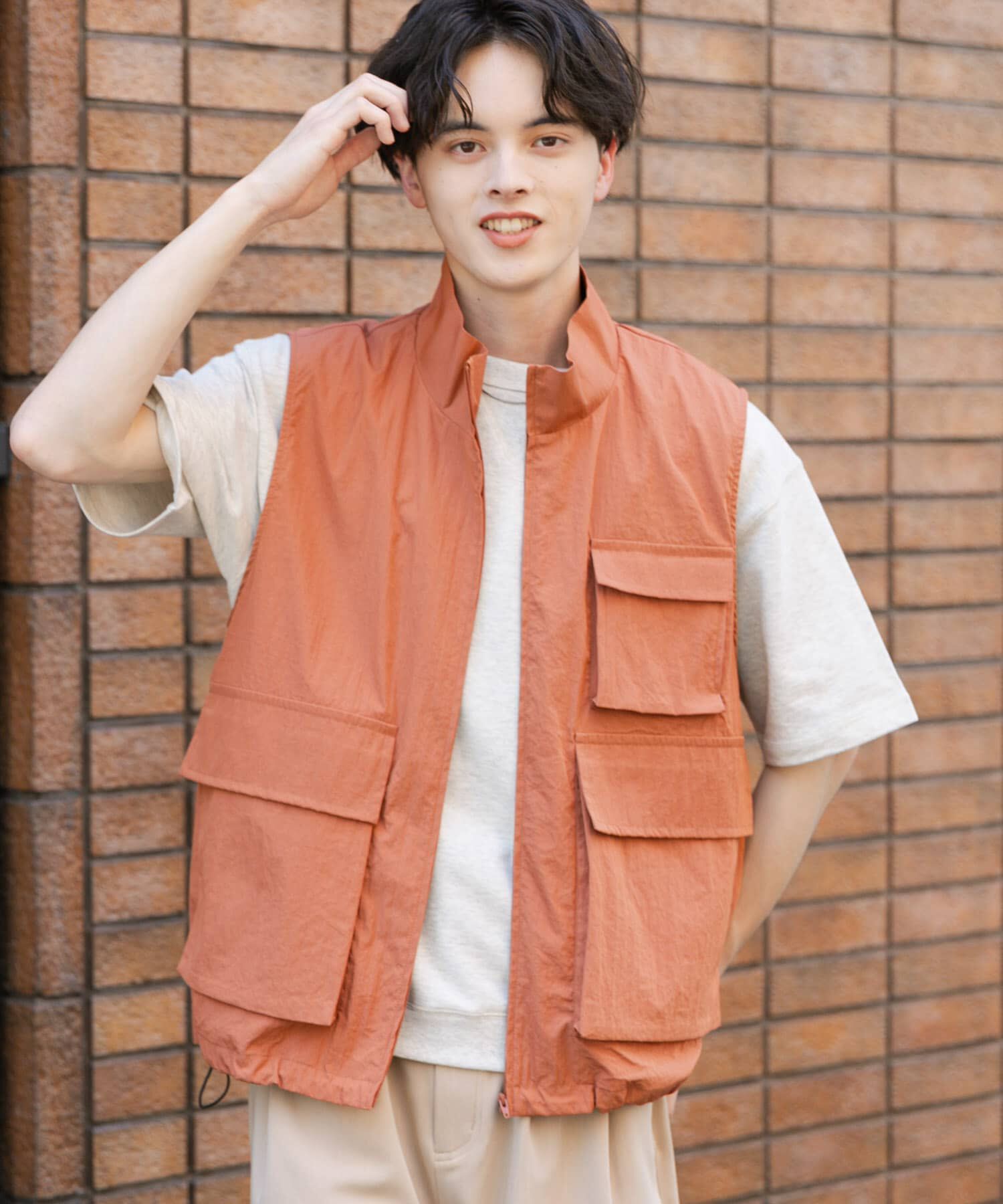 SENSE OF PLACE by URBAN RESEARCH「ユーティリティスタンドベスト」|ブルゾン・スタジャン|